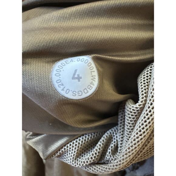 *Damaged/Flawed Lululemon Non-Stop Bomber Jacket Bold Beige Gold Zip Size 4 - Picture 13 of 16